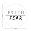 100 Pcs Halloween Stickers for Faith Over Fear Stickers Halloween decorations Stickers for Envelope Seals Candy Halloween Party Decorations view 2