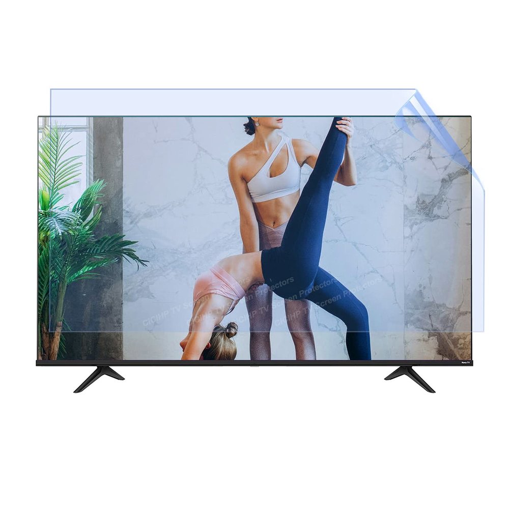 CICIHP TV Film for 32-75 Inch - Anti Glare Screen Protector/Anti-UV/Frosted Film for LCD, LED, 4K OLED & QLED HDTV Displays,55" 1211682