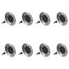 vidaXL Solar Ground Lights - Set of 8 LED Lights in RGB - Waterproof Exterior Lights for Gardens, Patios, Paths, and Balconies -Energy Efficient Solar Powered Outdoor Floor Lamps view 3