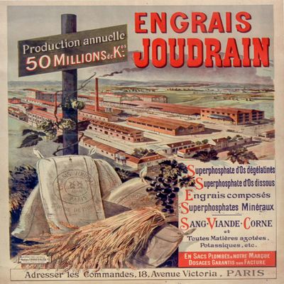 Joudrain Fertiliser Poster Reproduction Format 50 x 70 cm Luxury Paper 300 g HD Digital File Sale