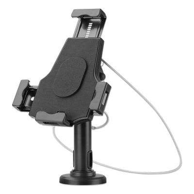 Manhattan Lockable Tablet Desk Stand & Wall Mount Holder  for 7.9" to 10.5 Devices - with Security Anti-Theft Lock & Keys, Rotation, Tilt, Swivel  461112