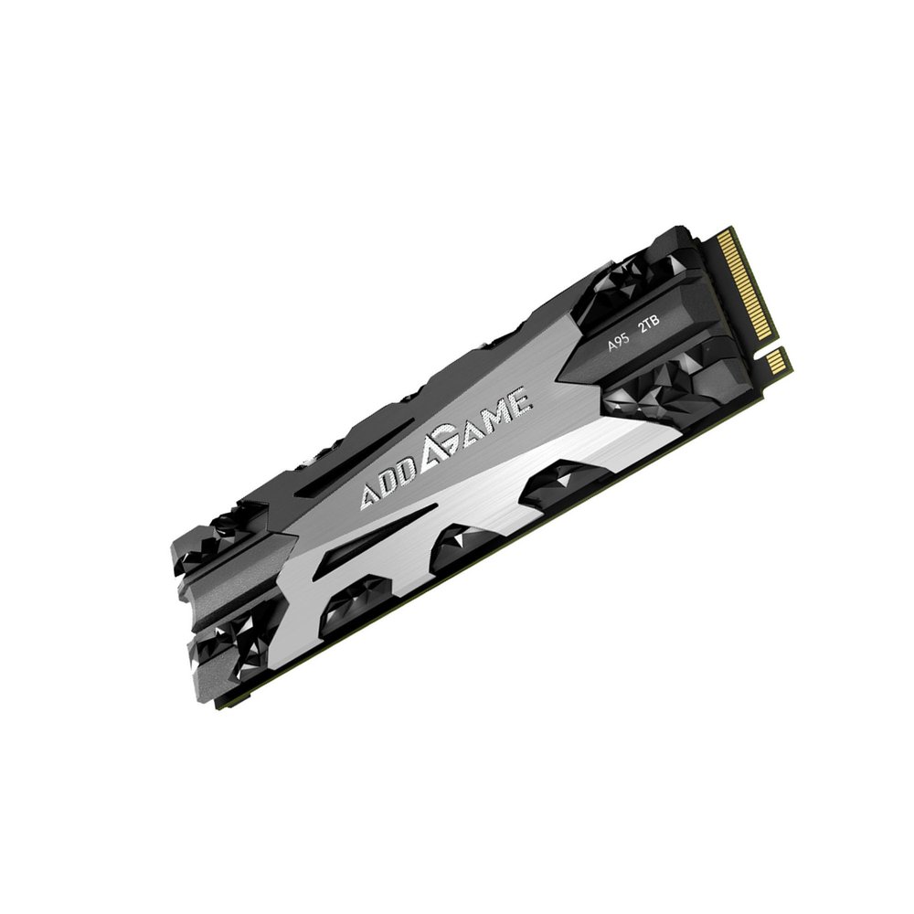 Addlink A95 2TB M.2 SSD Gaming PC Storage Expansion with Heatsink, up to 7200 MB/s, Internal Gaming SSD -2280 PCIe NVMe Gen4X4 3D TLC with Dram NAND SSD