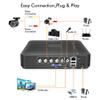 MWEIMA AHD 1080P Outdoor Security Camera,CCTV Recorder Kit with 4pcs HD 1200TVL Upgrade Home Surveillance Cameras,Waterproof,Night Vision,Motion Alert view 4