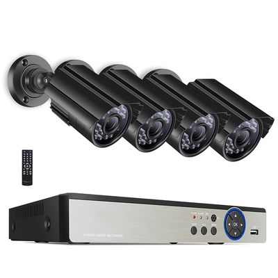 5MP Home Security Camera System,8CH Expandable DVR with 4PCS Waterproof Cameras,Night Vision,Motion Alert,Remote Views,7X24 Real-Time Monitoring (Size : Standard Kit+1TB HDD)
