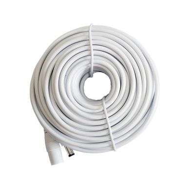 66ft 12V DC Power Extension Cable 2.1mm x 5.5mm Plug Universal Extension Cords Cable Compatible with 12V Power Adaper for Home Security IP Camera (20M) White