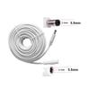 66ft 12V DC Power Extension Cable 2.1mm x 5.5mm Plug Universal Extension Cords Cable Compatible with 12V Power Adaper for Home Security IP Camera (20M) White view 3