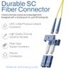 SpeedaLite 8M LC to SC Fiber Patch Cable OS2 Singlemode Duplex 100Gig OFNR, A(Tx) to B(Rx), 8 Meter view 3