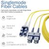 SpeedaLite 8M LC to SC Fiber Patch Cable OS2 Singlemode Duplex 100Gig OFNR, A(Tx) to B(Rx), 8 Meter view 4