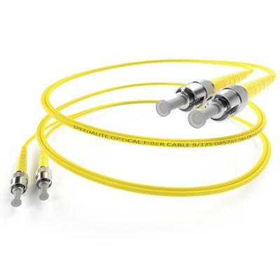 SpeedaLite 6M ST-ST Fiber Patch Cable OS2 Singlemode Duplex 100Gig OFNR, A(Tx) to B(Rx), 6 Meter