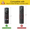 CaseBot Remote Case for Fire TV Stick HD/4K/4K Max (1st Gen)/Fire TV Stick (3rd Gen)/Lite - Anti-Slip Shockproof Silicone Cover for Alexa Voice Remote (2nd & 3rd Generation) (Blue Glow) view 3