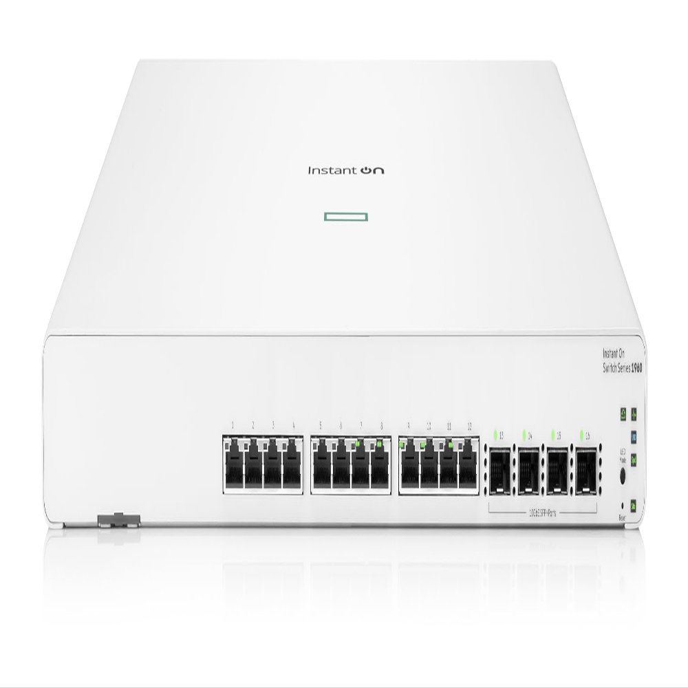 Aruba Instant On 1960 12-Port 10Gb Aggregator Smart Switch - 12x10GBase-T | 4X SFP+ (JL805A#ABB)