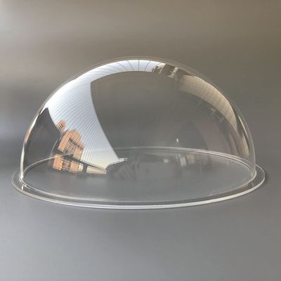 OwlCat Diameter 9.1 Inch/233mm Acrylic Dome Flange Clear Plastic Hemisphere Indoor/Outdoor CCTV Replacement Clear Dome Camera Cover Security Dome Camera Housing