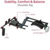 FLYCITY SLR Camera Shoulder Support Rig Kit with Cage & Matte Box | DV HDV DSLR Video Camcorders Compatible | Free - Offset Z Bracket (FC-02F) view 2
