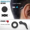 SIGONNA Eyeglass Ear Grips - Silicone Glasses Ear Cushions - 6 Pairs (Black) view 3