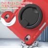 2021 New iPad mini6 6th Generation 8.3 inch case Shockproof Silicone & PC 360 Rotating Bracelet Kickstand Built-in Pencil Holder Compatible with Pencil 2 Charging (iPad mini6, Red) view 2