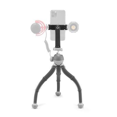 Joby PodZilla Large Kit, Flexible Tripod with GripTight 360 Phone Mount, Phone Tripod from The Creators of GorillaPod, Compatible with iPhone, Smartphones, Action Cameras or Devices up to 2.5Kg, Grey