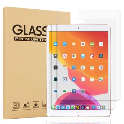 [2 Pack] Epicgadget Glass Screen Protector For iPad 10.2" Released in 2021/2020, Ultra HD Clear Anti Scratch 9H Hardness Tempered Glass Screen Film For 10.2inch Apple iPad 9th/8th Generation