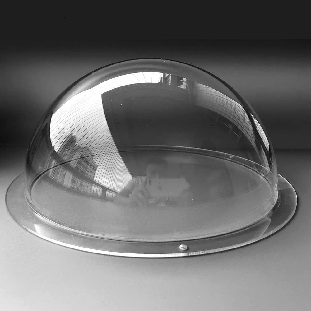 9.8 Inch Indoor Outdoor CCTV Replacement Acrylic Clear Dome Cover Transparent Case Protector Security Surveillance CCTV Camera Housing Dust Cover 249x114mm