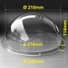 9.8 Inch Indoor Outdoor CCTV Replacement Acrylic Clear Dome Cover Transparent Case Protector Security Surveillance CCTV Camera Housing Dust Cover 249x114mm view 2
