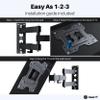 GEARit TV Wall Mount/Monitor (TVs 23 to 43 inch) Up to 66lbs - Full Motion Swivel, Tilt, Articulating Arm, Vesa 75 100 200 view 2