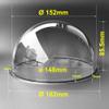 6-Inch Indoor & Outdoor Surveillance Camera Lens Protective Acrylic Dome Cover - Transparent, Dimensions 162x85.5mm view 2