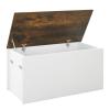 Giantex Flip-top Storage Chest, Lift Top Storage Bench w/Gas Strut, Safety Hinges, 35.5Deck Box for Tools, Shoes, Sports Supplies in Garage, Balcony, Entryway, Porch Storage Box view 1