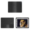 Decalrus - Protective Decal for Lenovo Chromebook Duet (10.1" Screen) Tablet Black Texture Brushed Aluminum Skin Skins Decal for case Cover wrap BAlenovoChrmbkDuet10Back view 1