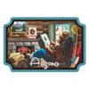Die Cut Sticker Arizona, Smokey Bear Reading, Vintage Artwork Vinyl Sticker, (Waterproof Decal for Cars, Water Bottles, Laptops, Coolers), Large view 1