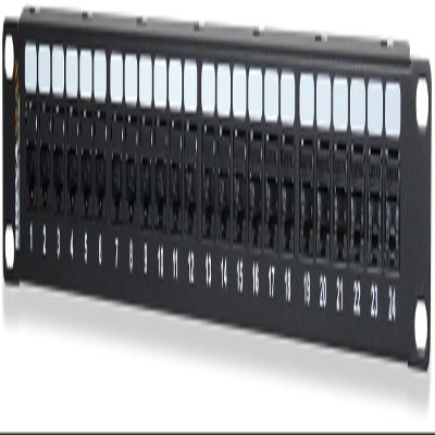 24-Port Category 6 MT-Series Unscreened Patch Panel, 1 RMU