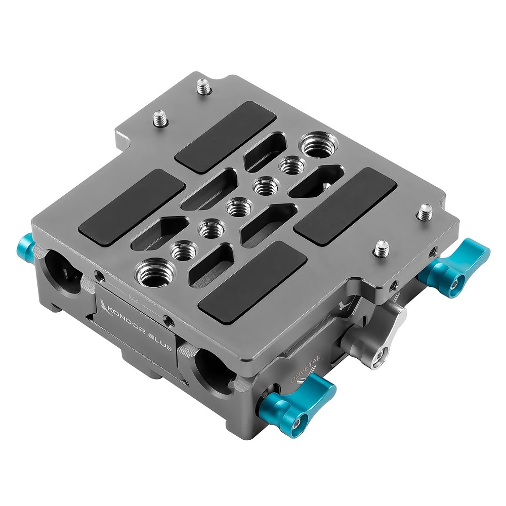 KONDOR BLUE LWS ARRI Bridge Plate for Cinema Cameras with Riser Compatible with ARRI Alexa Mini