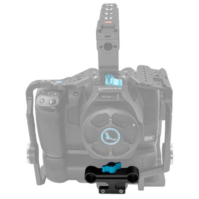 KONDOR BLUE 6K Pro Battery Grip 15mm Rod Block Adapter | Adapter Only | Compatible with Blackmagic Design | Aerospace Grade Aluminum | Black