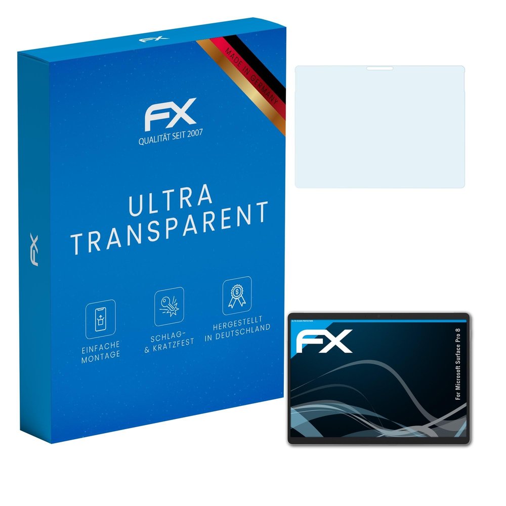 atFoliX Screen Protection Film compatible with Microsoft Surface Pro 8 Screen Protector, ultra-clear FX Protective Film (2X)