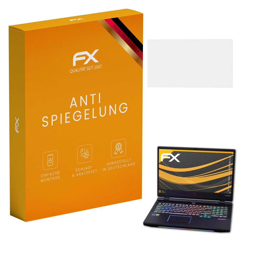 atFoliX Screen Protector compatible with Acer Predator Helios 500 PH517-52 Screen Protection Film, anti-reflective and shock-absorbing FX Protector Film (2X)