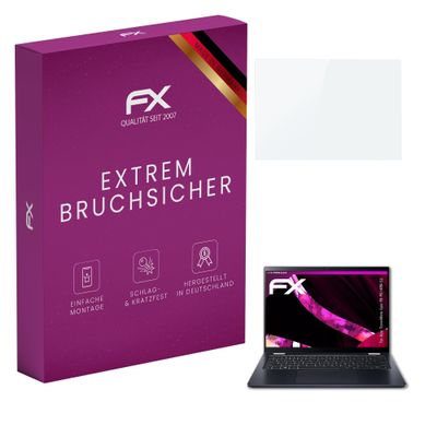 atFoliX Plastic Glass Protective Film compatible with Acer TravelMate Spin P6 P614RN-52, 9H Hybrid-Glass FX Screen Protector
