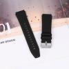 TryBest Leather Bands for Fitbit Versa Lite, Soft Leather Wristband with Metal Buckle Adjustable Replacement Strap 5.5-8.1 inch for Women Men Compatible for Fitbit Versa/Versa 2/Versa Lite - Black view 3