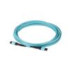SpeedyFiberTX 2-Pack 200 Feet 8 Fiber Low Loss MPO Trunk Cable for 40G QSFP+ SR4/CSR4, 100G QSFP28 SR4, 200G QSFP56 SR4 Transceivers| Type-B Polarity| OM4 Fiber| 3.0mm Aqua Plenum OFNP Jacket view 3