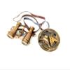 2 Piece Size 4 inch Brass Pocket Monocular Binocular Brass Telescope Binocular Telescope Copper Antique Golden Polish Size 2.05 inch Compass Sundial view 4