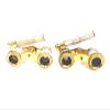 Golden Polish Pocket Monocular Binocular Brass Telescope Binocular Telescope (4 inch Approx. view 2