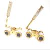 Golden Polish Pocket Monocular Binocular Brass Telescope Binocular Telescope (4 inch Approx. view 4