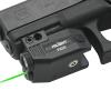 HiLight Tactical Primal Series - 400 Lumens Flashlight w/Strobe & Single Green Laser - Aircraft Grade Aluminum, Magnetic Rechargeable Battery - Rail Mount Light & Laser Class IIIA, <5mW view 1
