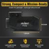 HiLight Tactical Primal Series - 400 Lumens Flashlight w/Strobe & Single Green Laser - Aircraft Grade Aluminum, Magnetic Rechargeable Battery - Rail Mount Light & Laser Class IIIA, <5mW view 4