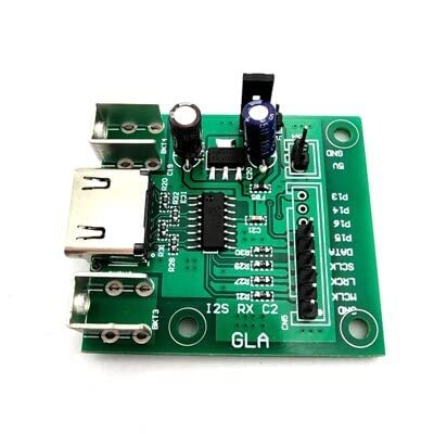 HDMI to IIS I2S DSD receiving board I2S OVER HDMI supports DSD signal reception model RX-C1 RX-C2 new version (Color : RX-C2)