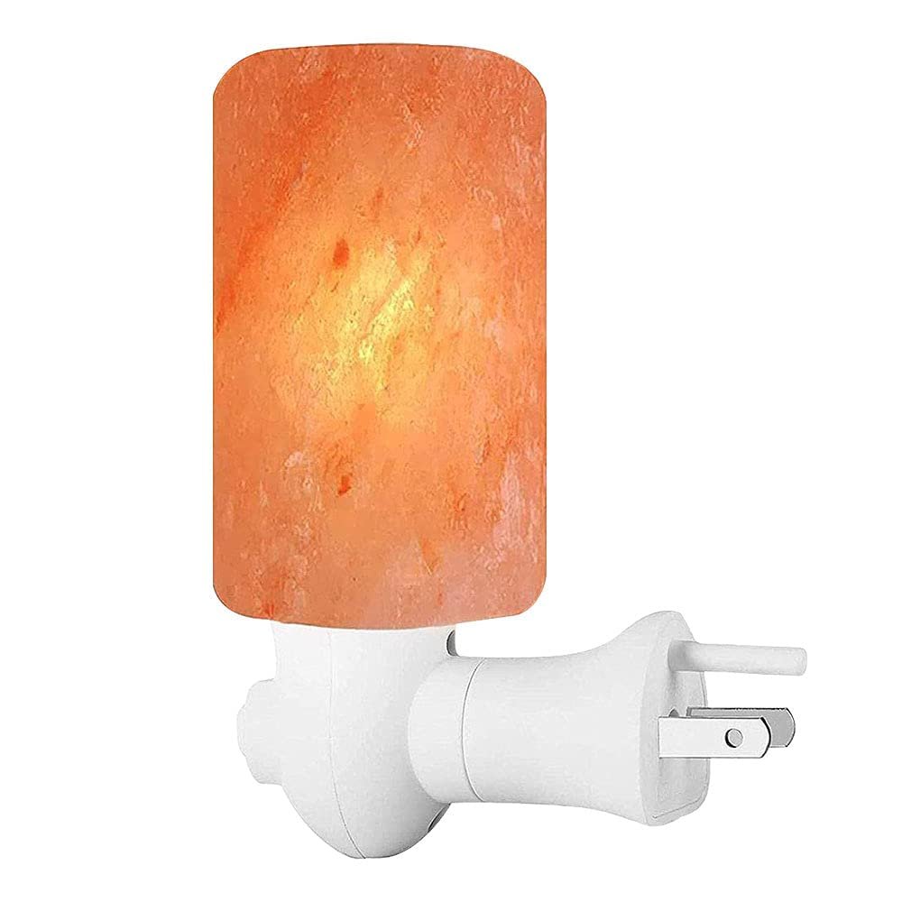 Pride of India Pink Salt Crystal Light | Cylinder Shape | Natural Salt Crystal Light | Hand-Carved Rock Salt Lamp | Himalayan Salt Lamp Cover | Ideal Pink Salt Night Light for Home Dcor