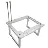 EDIY Open Air ITX PC Frame HTPC Water Cooling Test Bench Aluminum Case Bare Overclocking DIY Computer Frame Support Graphics Card, ITX Silver view 1