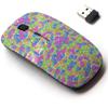 2.4G Wireless Mouse with Cute Pattern Design for All Laptops and Desktops with Nano Receiver - Colorful Fish view 1