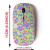 2.4G Wireless Mouse with Cute Pattern Design for All Laptops and Desktops with Nano Receiver - Colorful Fish view 2
