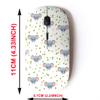 2.4G Wireless Mouse with Cute Pattern Design for All Laptops and Desktops with Nano Receiver - Cute Mouse Flowers view 2