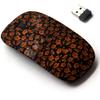 2.4G Wireless Mouse with Cute Pattern Design for All Laptops and Desktops with Nano Receiver - Floral Lily Daisy Jasmine Camellia Sunflower view 1