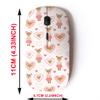 2.4G Wireless Mouse with Cute Pattern Design for All Laptops and Desktops with Nano Receiver - Cute Chipmunk Hearts view 2