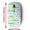 2.4G Wireless Mouse with Cute Pattern Design for All Laptops and Desktops with Nano Receiver - Crocodile view 2